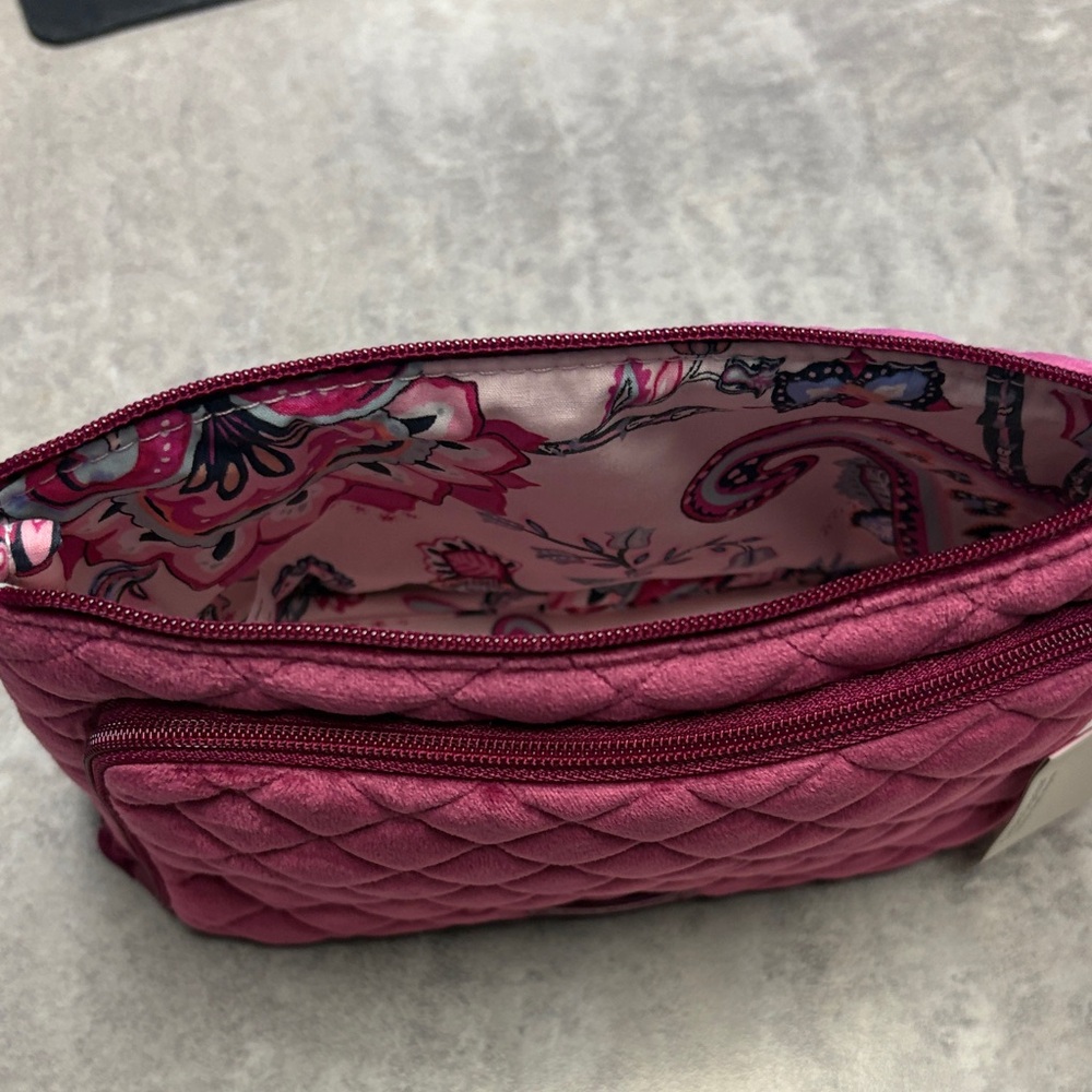 Vera Bradley Quilted Majestic Magenta Cosmetic Bag